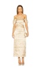 Zara Gathered Midi Dress