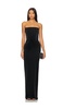 Florentina Strapless Velvet Gown