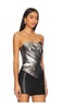 Vallan Leather Crop Top