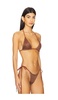 Lio Bikini Top in Cocoa Sequin