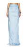 Long Jersey Draped Skirt