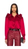 Flor Satin Button Down Shirt