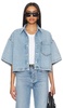 Rona Box cropped denim shirt