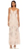 Ruffle Trim Gown
