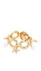 Gold Pearl Shell Charm Bracelet