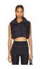 Extreme Cropped Gold Rush Puffer Vest