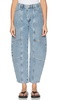 Mara high-rise barrel-leg jeans