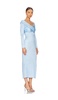 Long Sleeve Draped Jersey Dress