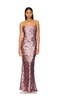 Farah Sequin Strapless Gown