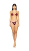 Sequin Striped Two Piece Bikini Set