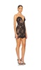 Rhinestone Bandeau Mini Dress