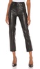 Faux Leather Straight Leg Pant