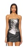 Vallan Leather Crop Top