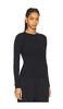 Ribbed Modal Long Sleeve Top