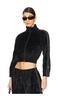 Cropped Track Jacket With Logo Webbing