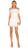 Lola Blanc Mini Feather Dress