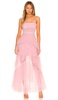 Corset Tulle Gown in Pink Tint