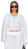 Cropped Zip Up Hoodie