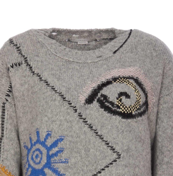 Folk artwork sweater