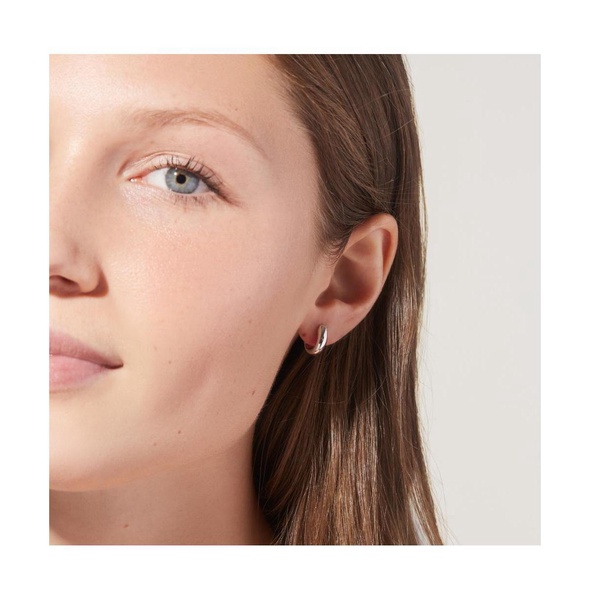 - Bold Huggie Hoops - Giulia Silver