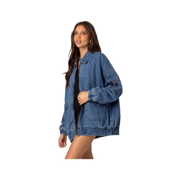 Women's Sophie oversized washed denim jacket