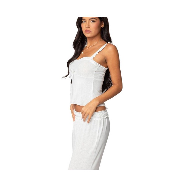 Womens Sylvia Pointelle Tank Top