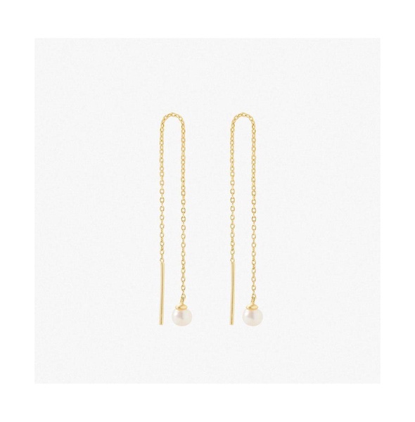 Pearl Threader Earrings - Abrielle