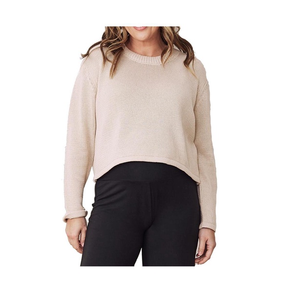 Maternity Angel Cropped Knitted Jumper