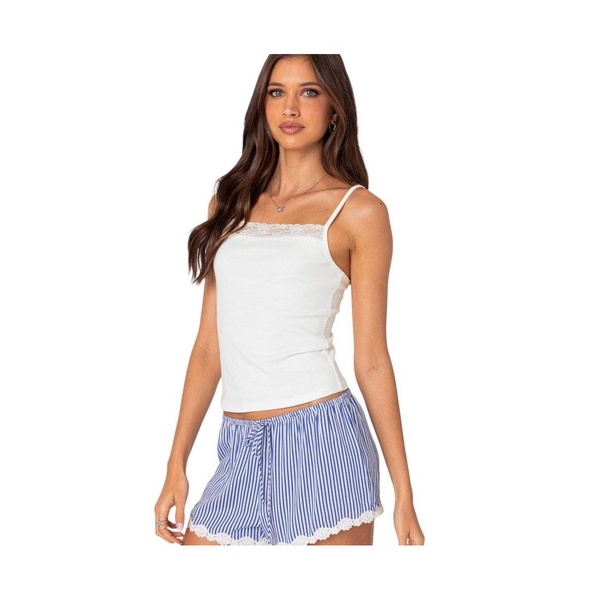 Gretchen Lace Trim Tank Top