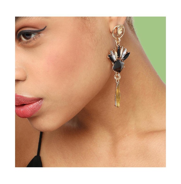 Women's Block Drop Earrings