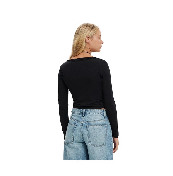 Women's Annie Lace Tie Long Sleeve