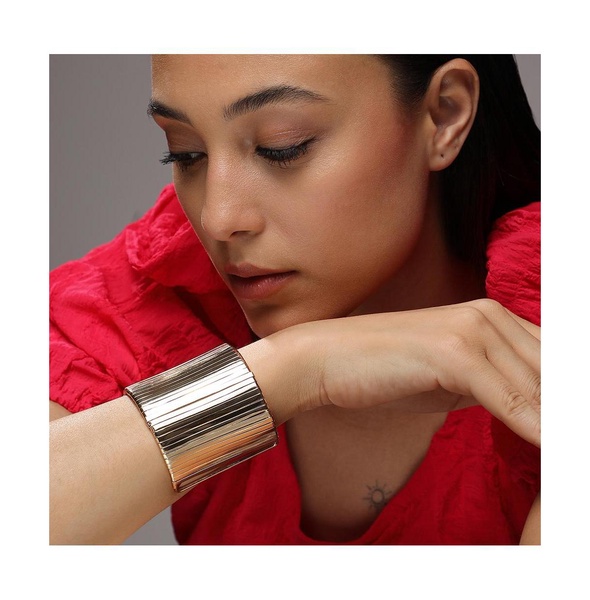 Women's Ribbed Statement Bracelet