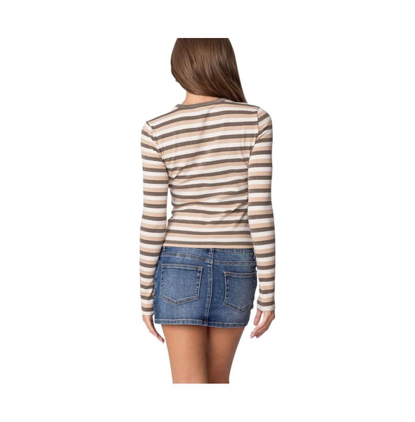 Womens Sivan Striped Long Sleeve T Shirt