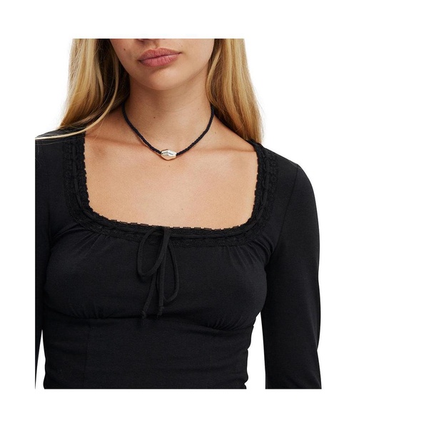 Women's Annie Lace Tie Long Sleeve