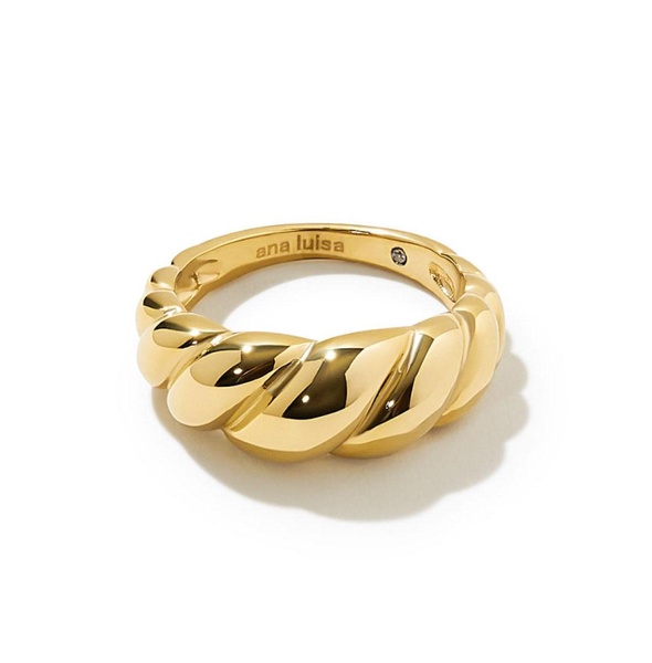- Gold Twist Ring - Rope Bold