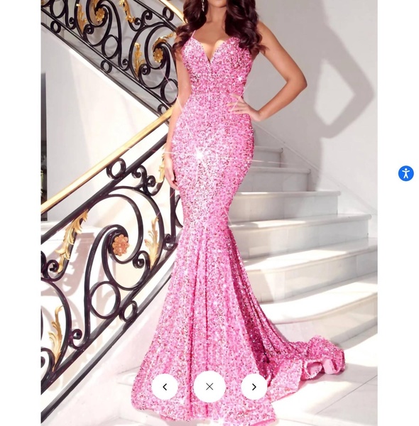 sequin low back in pink