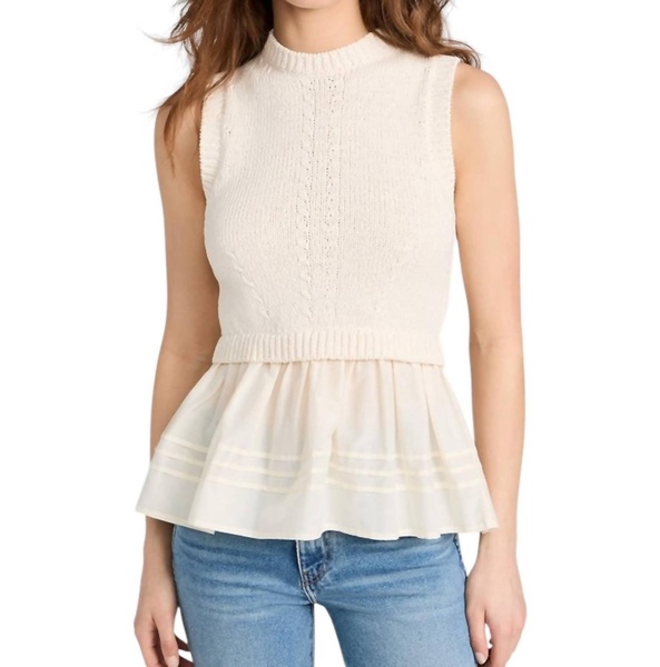 edda top in ivory