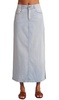 side slit skirt in ocean mist wash