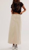 city slicker vegan maxi skirt in cream