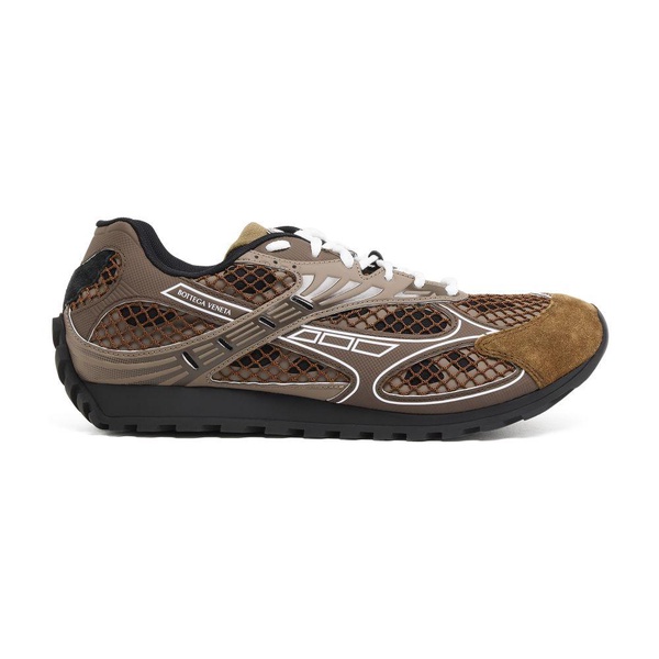 Orbit suede-trimmed sneakers