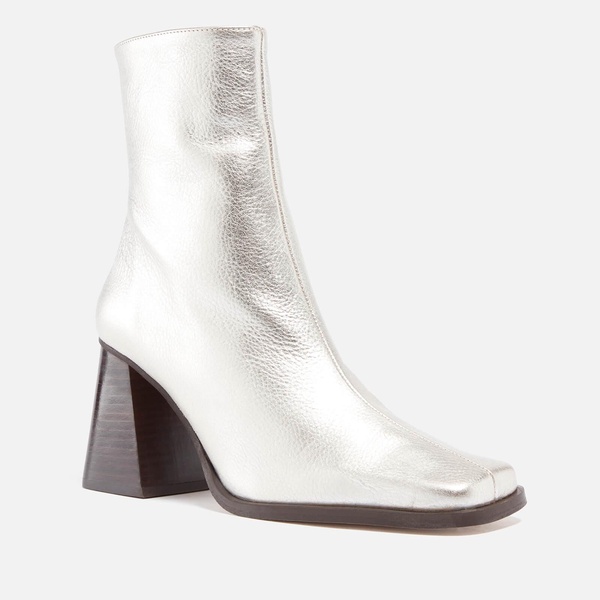 ALOHAS Women's South Shimmer Leather Heeled Boots - UK 3.5