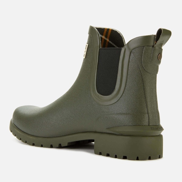 Barbour Women's Wilton Chelsea Wellies - Olive - UK 3