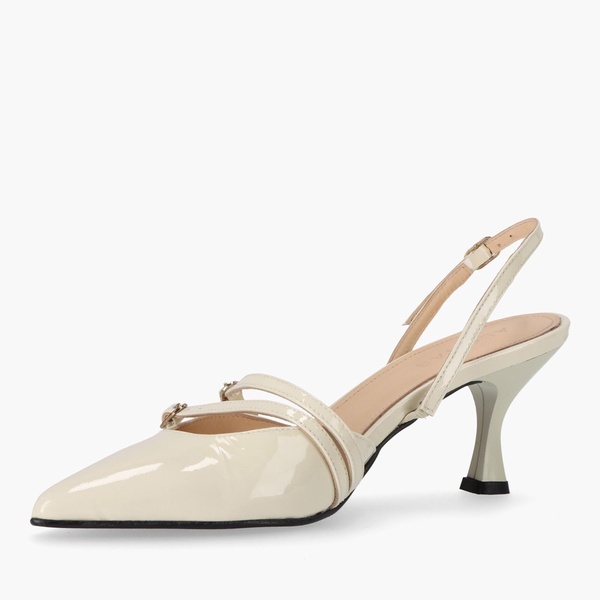 ALOHAS Women's Joelle Patent Leather Heeled Courts - UK 3.5