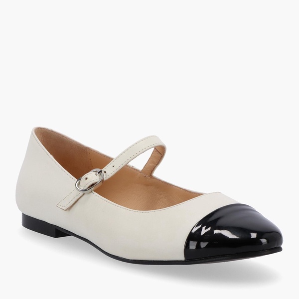 ALOHAS Women's Musa Leather Ballet Flats - UK 4