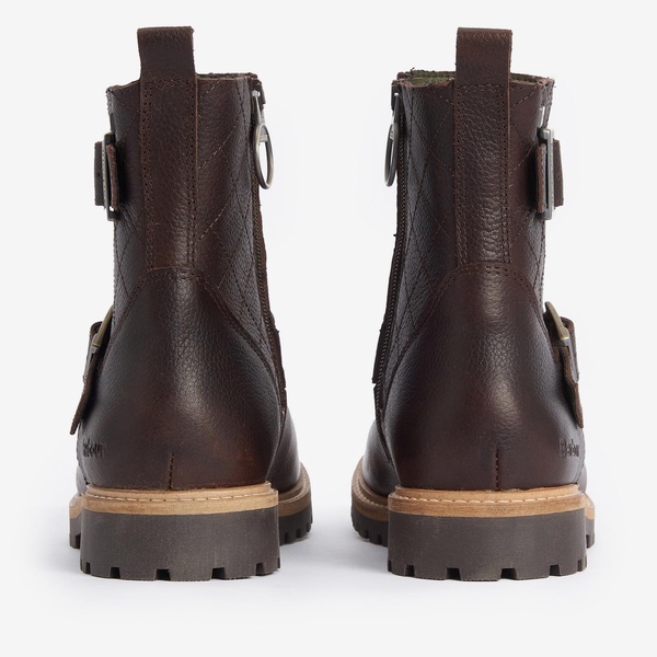 Barbour Women's Bramble Waterproof Leather Biker Boots - UK 7