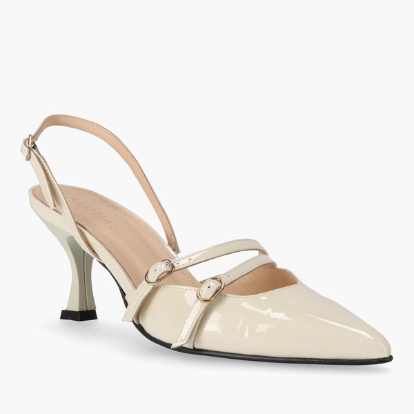 ALOHAS Women's Joelle Patent Leather Heeled Courts - UK 3.5