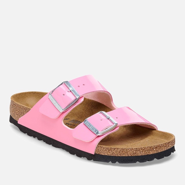 Birkenstock Women's Arizona Patent-Leather Slim-Fit Sandals - UK 3.5