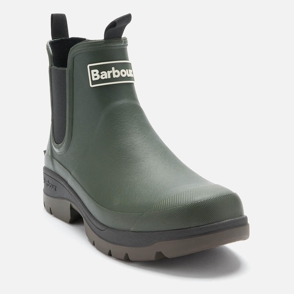 Barbour Men's Nimbus Rubber Chelsea Boots - Olive - UK 7