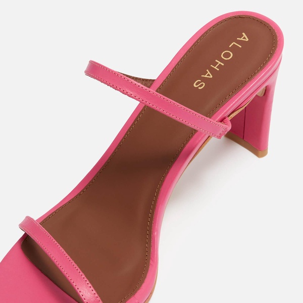 ALOHAS Women's Cannes Leather Heeled Mules - UK 3.5