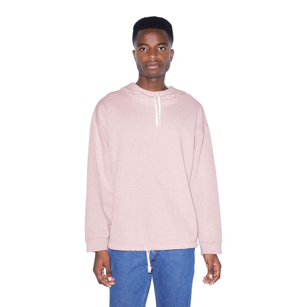 American Apparel Men's French Terry Long Sleeve Drawstring Hoodie